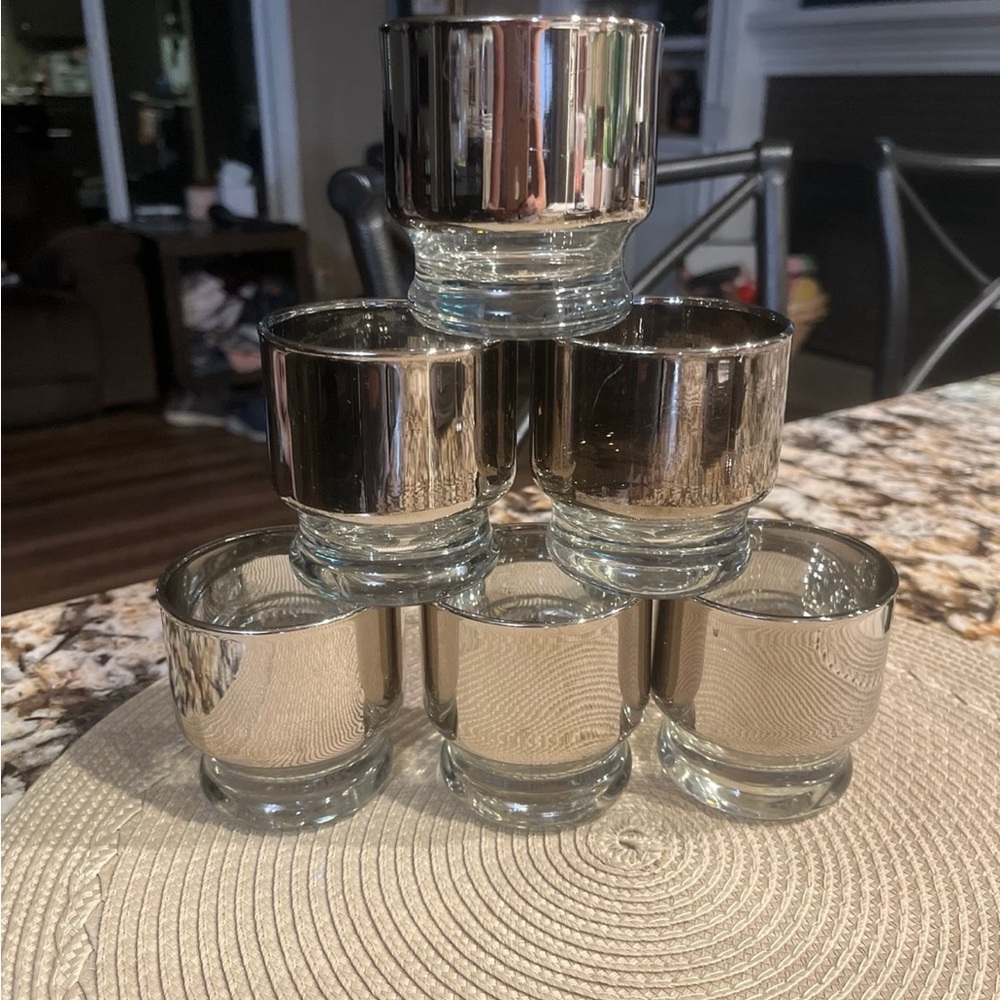1960s Vintage Dorothy Thorpe Silver Fade Glasses